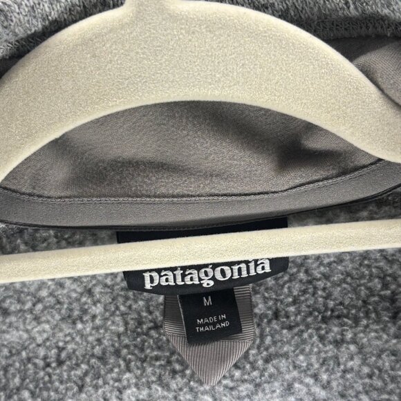 Patagonia Women’s Gray Quarter Zip Fleece Pullover Recycled Polyester Size M - Picture 6 of 7